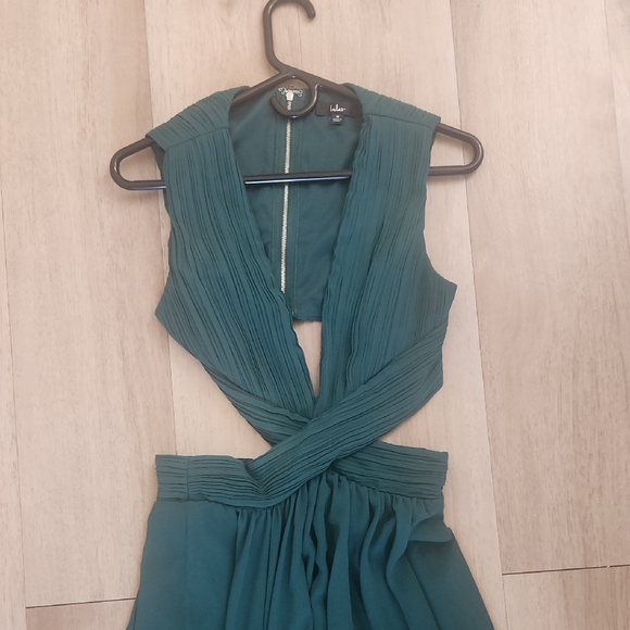 Lulu's Vivid Imagination Emerald Green Cutout Maxi Dress - Picture 5 of 10